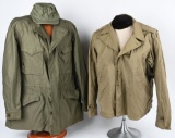 WWII US M41 + M43 COMBAT JACKETS SIZE 42 WW2