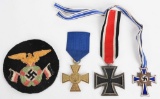 WWII NAZI GERMAN IRON CROSS 25 YEAR SERVICE LOT