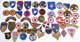 WWII US ARMY NAVY USMC PATCH LOT THEATER MADE WW2