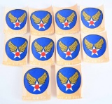 WWII US AIR CORPS FLIGHT JACKET DECAL LOT OF 10
