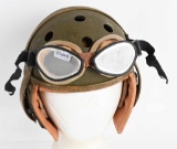 WWII US M38 TANK HELMET W/ RECEIVERS WW2