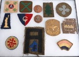 WWI US ARMY SHOULDER SLEEVE PATCH LOT OF 12 WW1