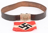 WWII NAZI GERMAN HITLER YOUTH ARMBAND BELT BUCKLE