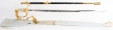 POST-WWII US NAVY OFFICER'S SWORD WITH KNOT