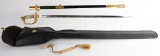POST-WWII US NAVY OFFICER'S SWORD WITH KNOT H&H