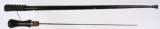 CARVED WOOD SWORD CANE