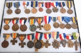 WWI STATE & CITY SERVICE MEDAL LOT of 30 WW1