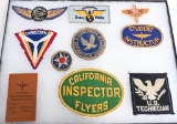 WWII CIVILIAN FLIGHT INSTRUCTOR PATCH LOT WW2