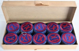 WWII US ARMY IX CORPS BOX OF 200 ORIGINAL PATCHES