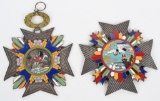 CHINESE CRANE ORDER BREAST BADGE + MEDAL