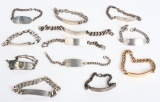 WWII US ARMY ID BRACELET LOT ARMY AIR CORPS WW2