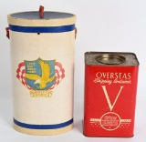WWII V FOR VICTORY SHIPPING CONTAINERS WW2
