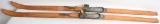 WWII Nazi German Gebirgsjäger Wooden Skis WW2