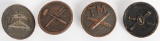 WWI COLLAR DISK TM TANK COASTAL ARTILLERY SCHOOL