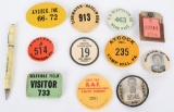WWII FACTORY PRODUCTION ID BADGE LOT W AAF PENCIL