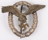 WWII NAZI GERMAN LUFTWAFFE PILOTS BADGE WW2