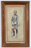 GENL. JOSEPH JOHNSON CSA PAINTING ON WOOD