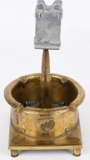 WWII TRENCH ART ASHTRAY W DISNEY CHARACTERS WW2