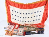 WWII US ARMY AIR CORPS PENNANT FLAG LOT WW2