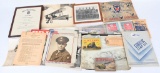 WWII US ARMY LARGE PAPER LOT LETTERS BOOKS ECT WW2