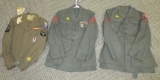 LARGE LOT WWII + POSTWAR US UNIFORMS USMC ARMY NVY