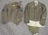 8 PATCHED WWII US ARMY AIR FORCE UNIFORMS