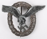 WWII NAZI GERMAN LUFTWAFFE PILOT BADGE WW2