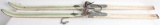 WWII NAZI MARKED SKIS BY DOLOMIT W/ WAFFENAMT WW2