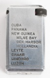 WWII TRENCH ART LIGHTER MADE FROM JAP ZERO PLANE