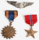 WWII US AIR CORPS PILOT MEDALS ENGLISH MADE WINGS