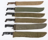 WWII US ARMY USMC MACHETE LOT OF 6 WW2 MARINE CORP