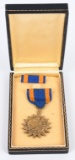 WWII US NAVY MARINE CORPS AIR MEDAL CASED WW2