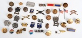 WW1 & WWII US COLLAR DEVICE LOT ARMORED INFANTRY