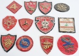 REPRO MARINE CORPS BULLION POCKET PATCH LOT OF 12
