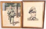 WWII NAZI GERMAN FRAMED PHOTO COLORIZED IMAGE