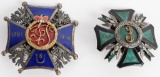 2 REGIMENTAL POLISH MEDAL / BADGE LOT