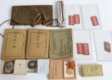 WWII JAPANESE LOT NAMBU MEDAL INSIGNIA ID BOOKS