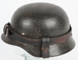 WWII NAZI GERMAN M40 COMBAT HELMET EF64 WW2