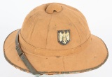 WWII NAZI GERMAN 1st PATTERN ARMY PITH HELMET WW2