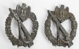 WWII NAZI GERMAN INFANTRY ASSAULT BADGE LOT WW2