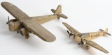 WWII NAZI GERMAN WOOD AIRPLANE MODELS LOT OF 2 WW2