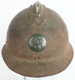 WW2 M1926 FRENCH INFANTRY ADRIAN HELMET WITH LINER