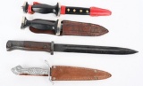 WWII NAZI GERMAN K98 BAYONET + GERMAN DAGGERS WW2