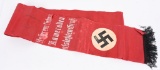 WWII NAZI VETERAN'S ORGANIZATION FUNERAL SASH WW2