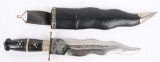 WWII ERA KRIS STYLE TRADE KNIFE W/ SCABBARD WW2