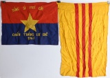 VIETNAM FLAG GROUP NORTH AND SOUTH VIETNAMESE