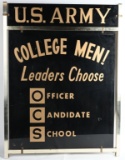 VIETNAM ERA US ARMY COLLEGE MEN! OCS SIGN