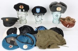 13 US + UN + SOVIET UNION HATS + BERETS