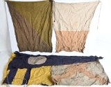 WWII JAPANESE NAVY SIGNAL FLAGS LOT OF 6 IJN WW2