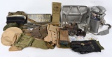 LARGE FIELD GEAR LOT WWII US ARMY & KOREAN WAR WW2